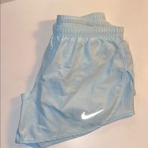 nike light blue athletic shorts